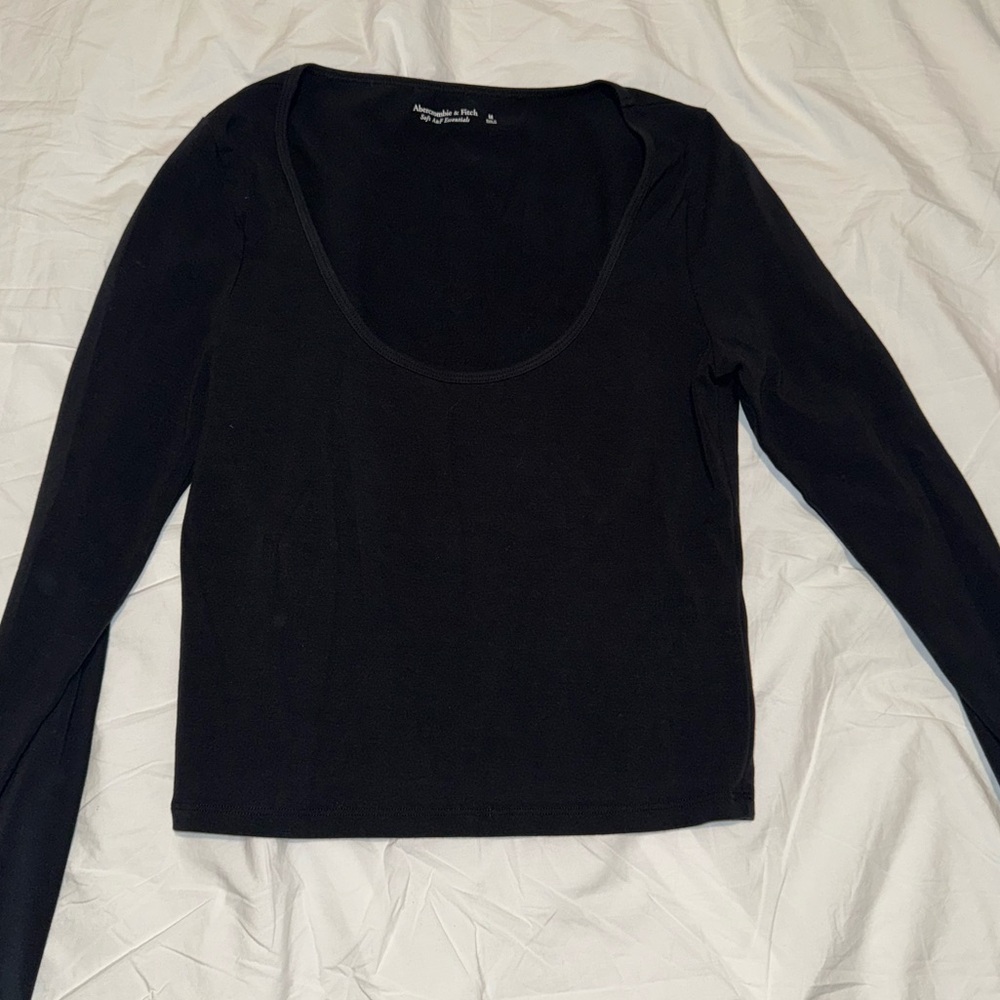 Abercrombie & Fitch Black Long Sleeve Top